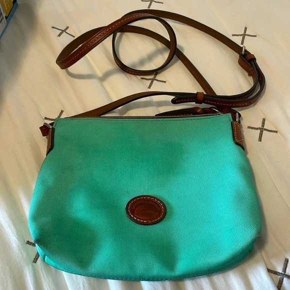Seafoam green Dooney & Bourke 7x9 crossbody bag - Picture 1 of 7